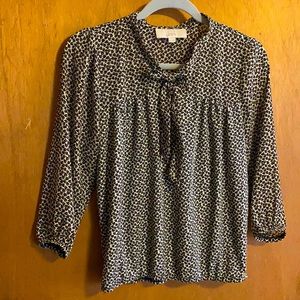 3/4 sleeve print blouse